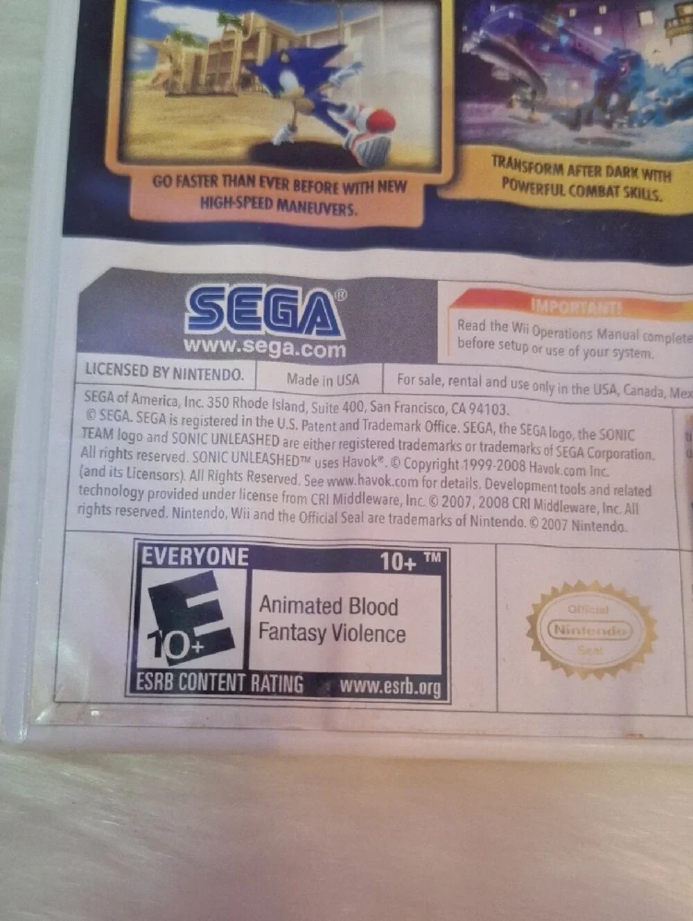 Wii experience fast
